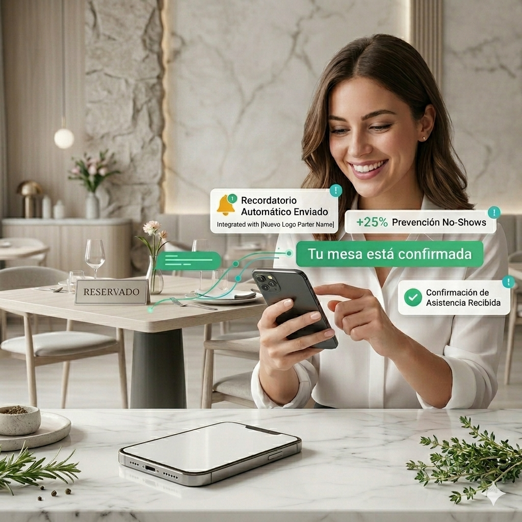 Flujo de reserva CoverManager sincronizada con WhatsApp mesaking