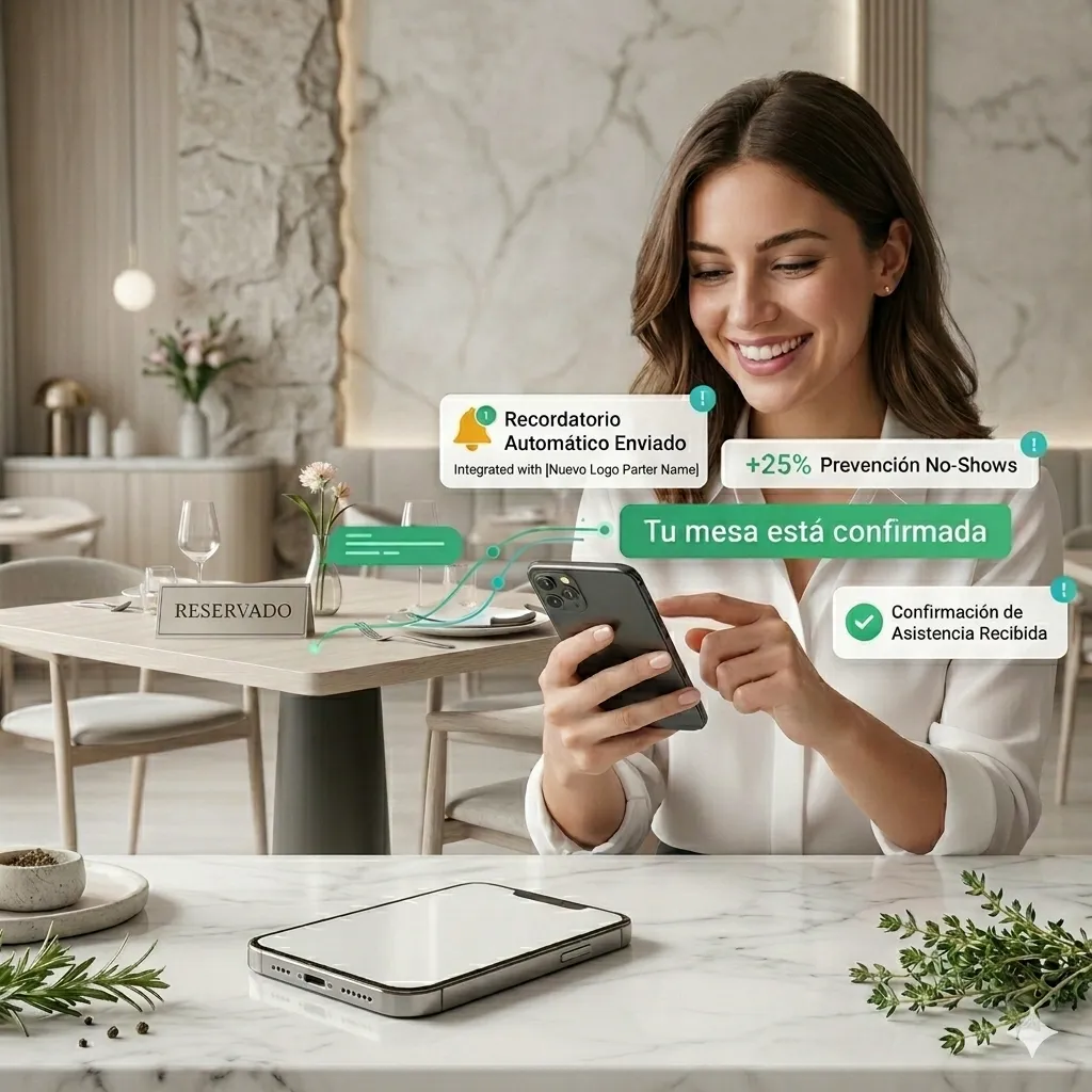 Flujo de reserva CoverManager sincronizada con WhatsApp mesaking