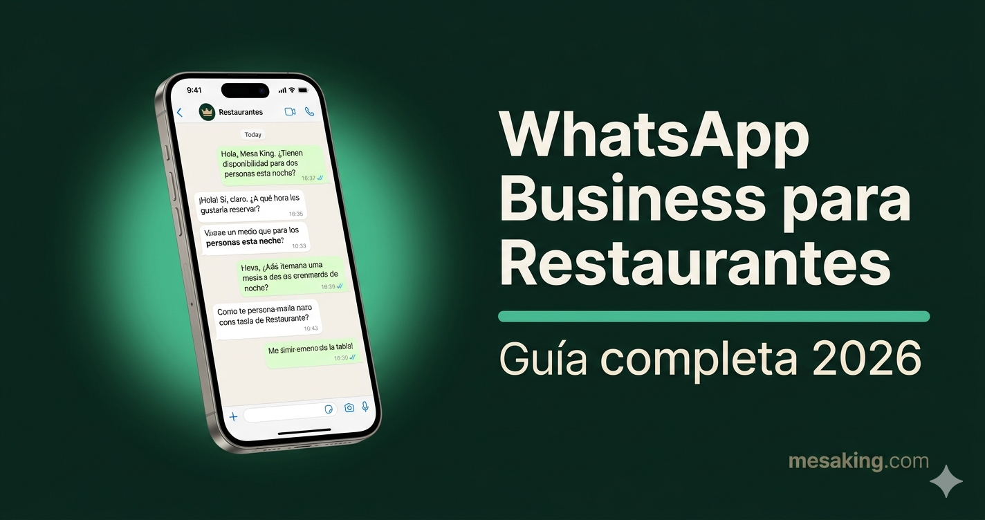 WhatsApp Business para restaurantes: guía completa 2026 — mesaking